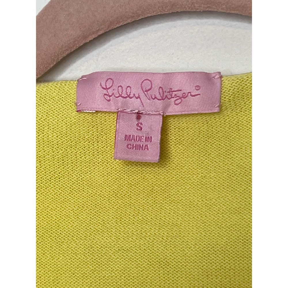Lilly Pulitzer Yellow Ruffle Sweater - Picture 7 of 10